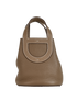 In-The-Loop 18 In Taurillon Clemence Etoupe, £5,500, Handbags, Taupe, Leather, Front view